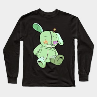 Kawaii Pastel Goth Green Bunny Rabbit Long Sleeve T-Shirt